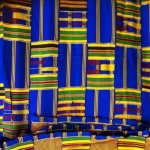 African Kente Cloth Blue