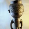 Standing Female Wooden Carved Kuba Cup - Image 3