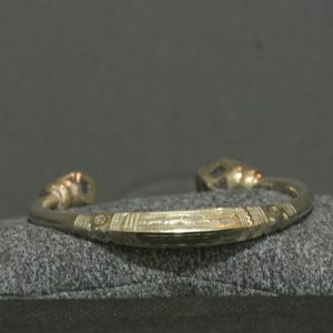 Nigerian Touareg Heavy Silver Engraved Cuff Bracelet